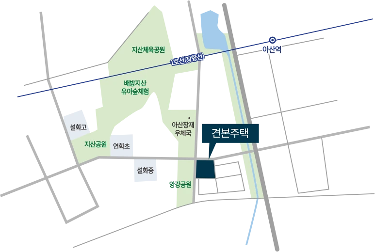 천안 휴먼빌 퍼스트시티 견본주택 약도